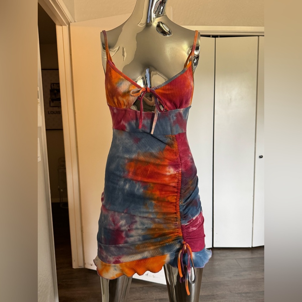 Multicolor Tie-Dye Women Dress